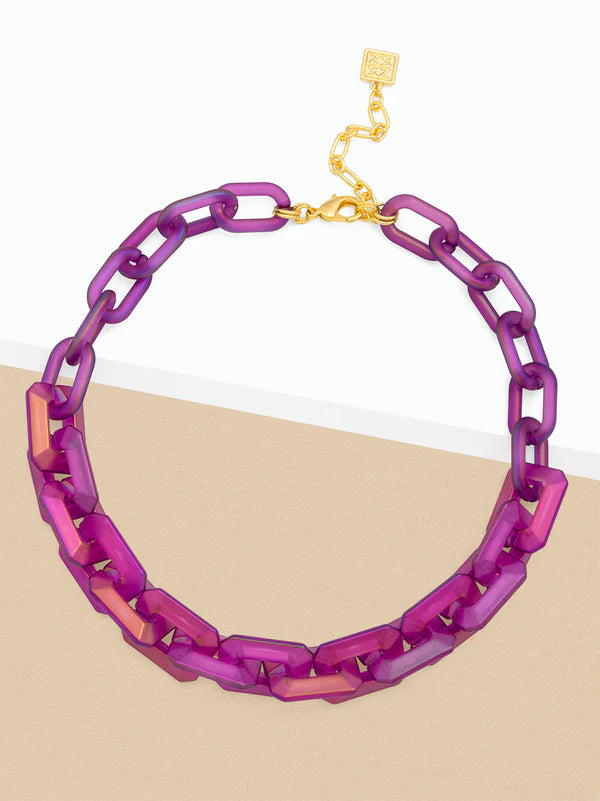 Zenzii Irene Resin Link Necklace - Be You Boutique