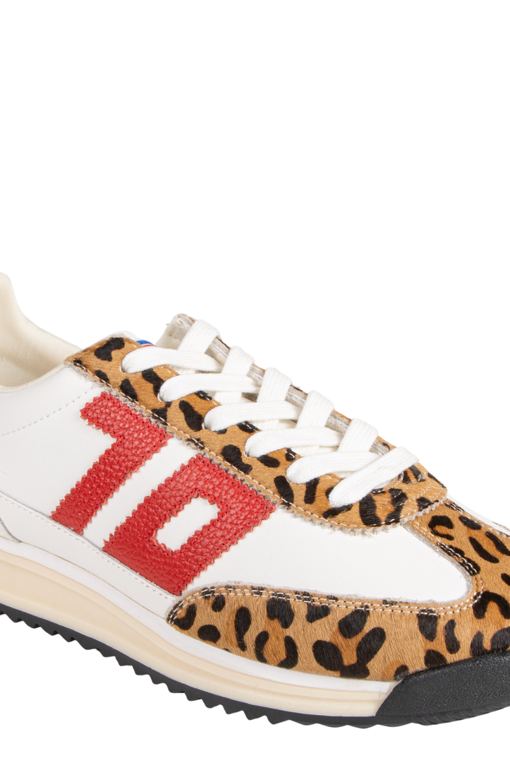 BACK70 Barkley Strike Sneaker in White Poney Camel - Be You Boutique