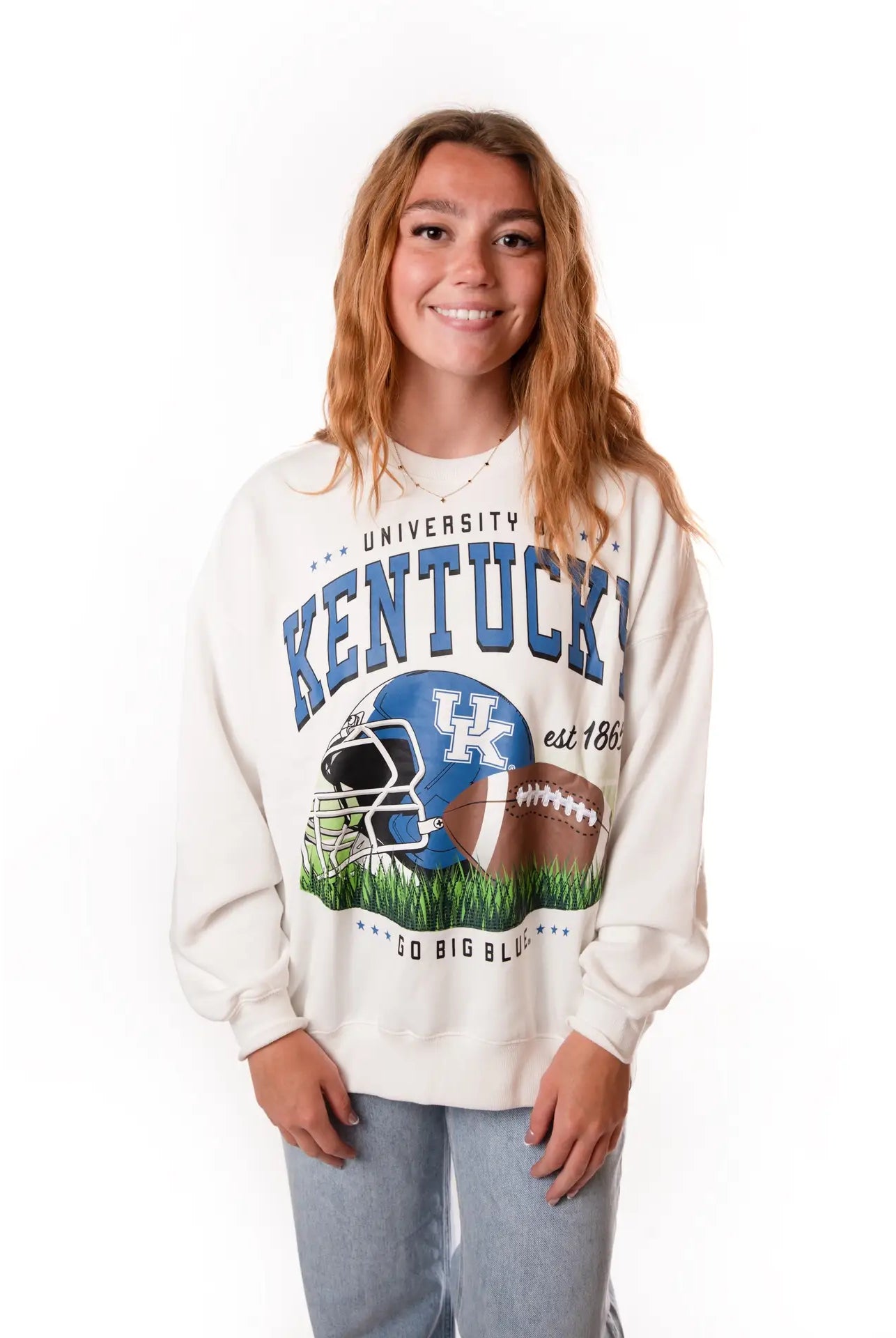 Kentucky Malone Multi Media Fleece Crew Sweatshirt - Be You Boutique