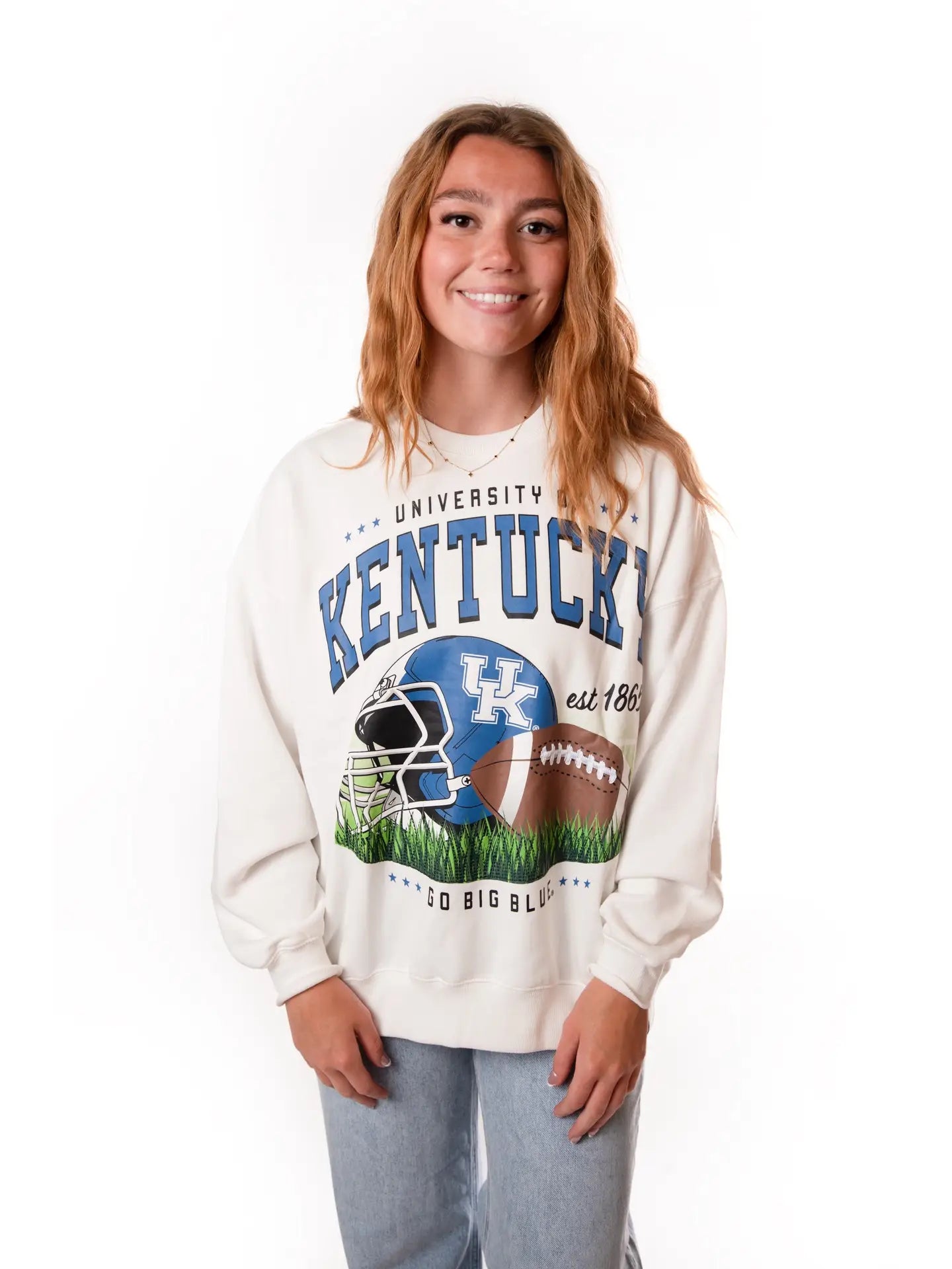 Kentucky Malone Multi Media Fleece Crew Sweatshirt - Be You Boutique