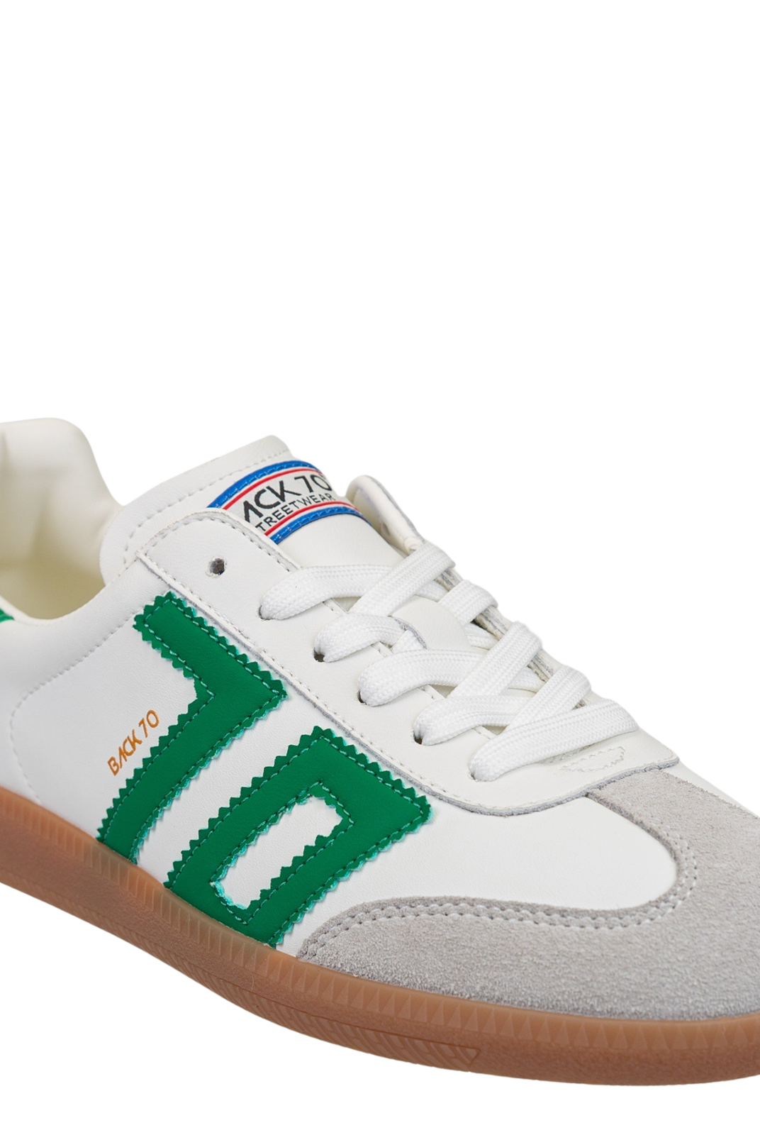 BACK70 Cloud Sneakers in White Green - Be You Boutique