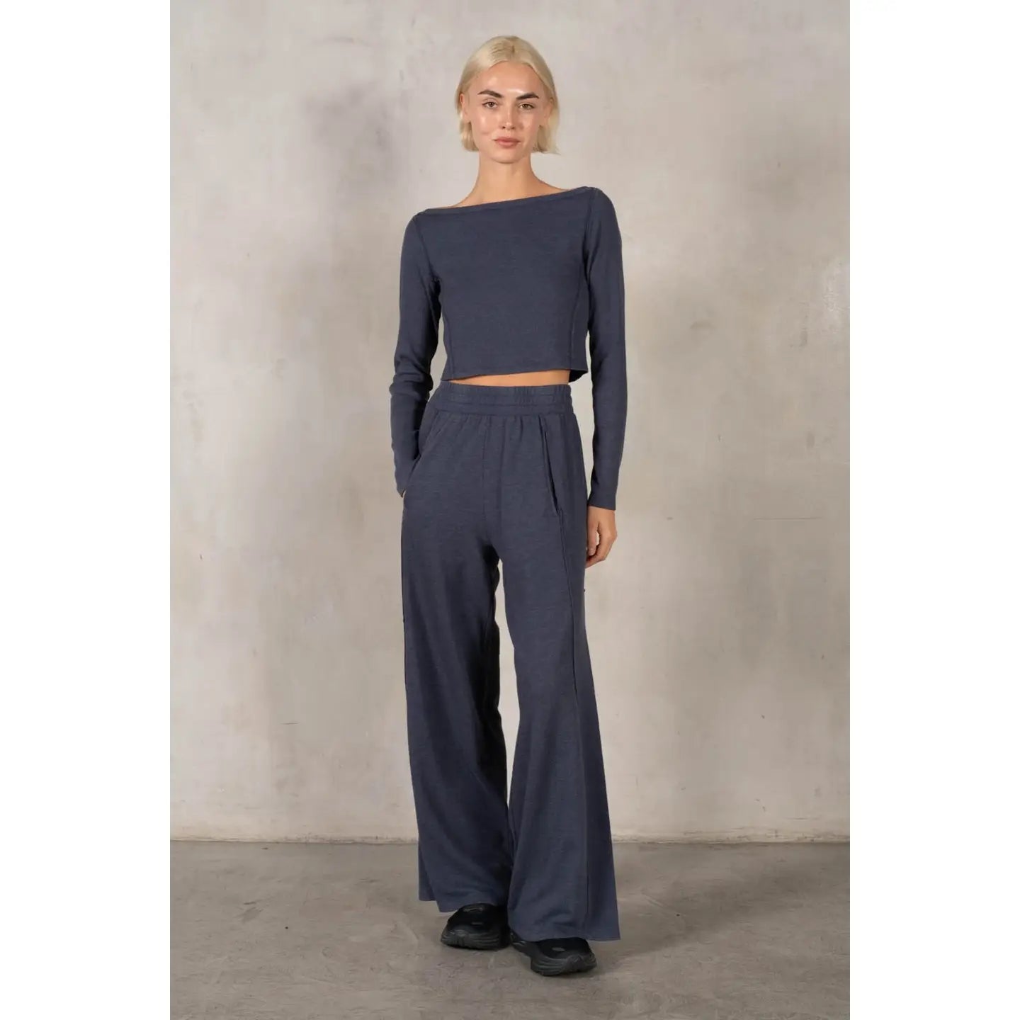 Jocelyn Ribbed Wide Leg Pant Set - Be You Boutique