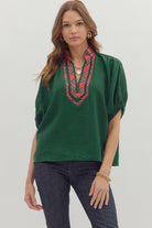 Loren Dolman Sleeve Plaid Top *waiting on reg* - Be You Boutique