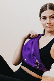 Fast and Free Athletic Bum Bag ~ Purple - Be You Boutique