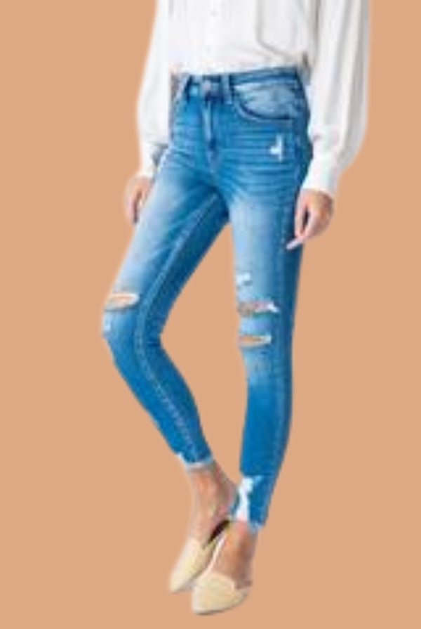 Kancan Tatum High Rise Distressed Ankle Skinny Jeans **FINAL SALE** - Be You Boutique