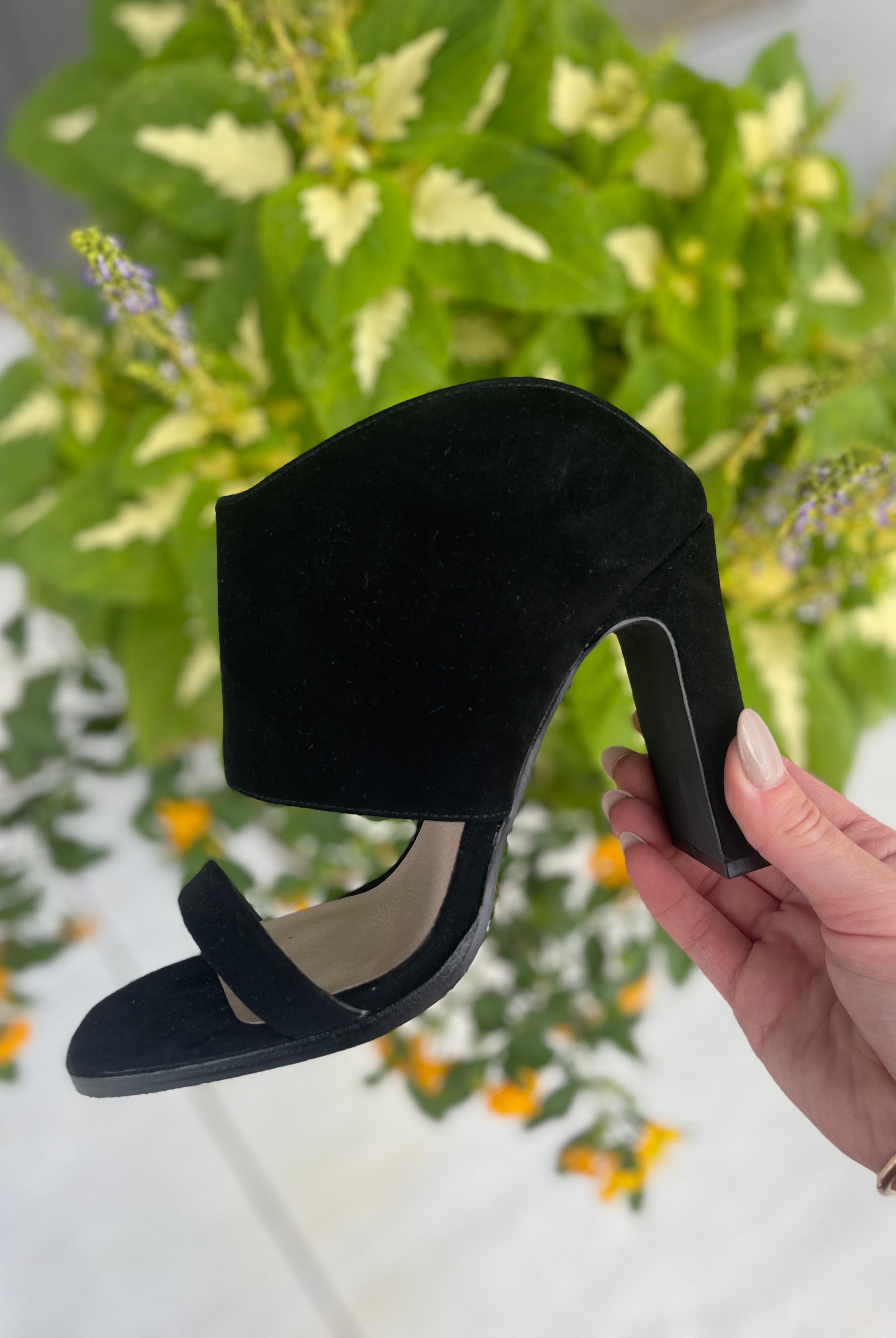 Chinese Laundry Linx Kid Suede Heels - Be You Boutique
