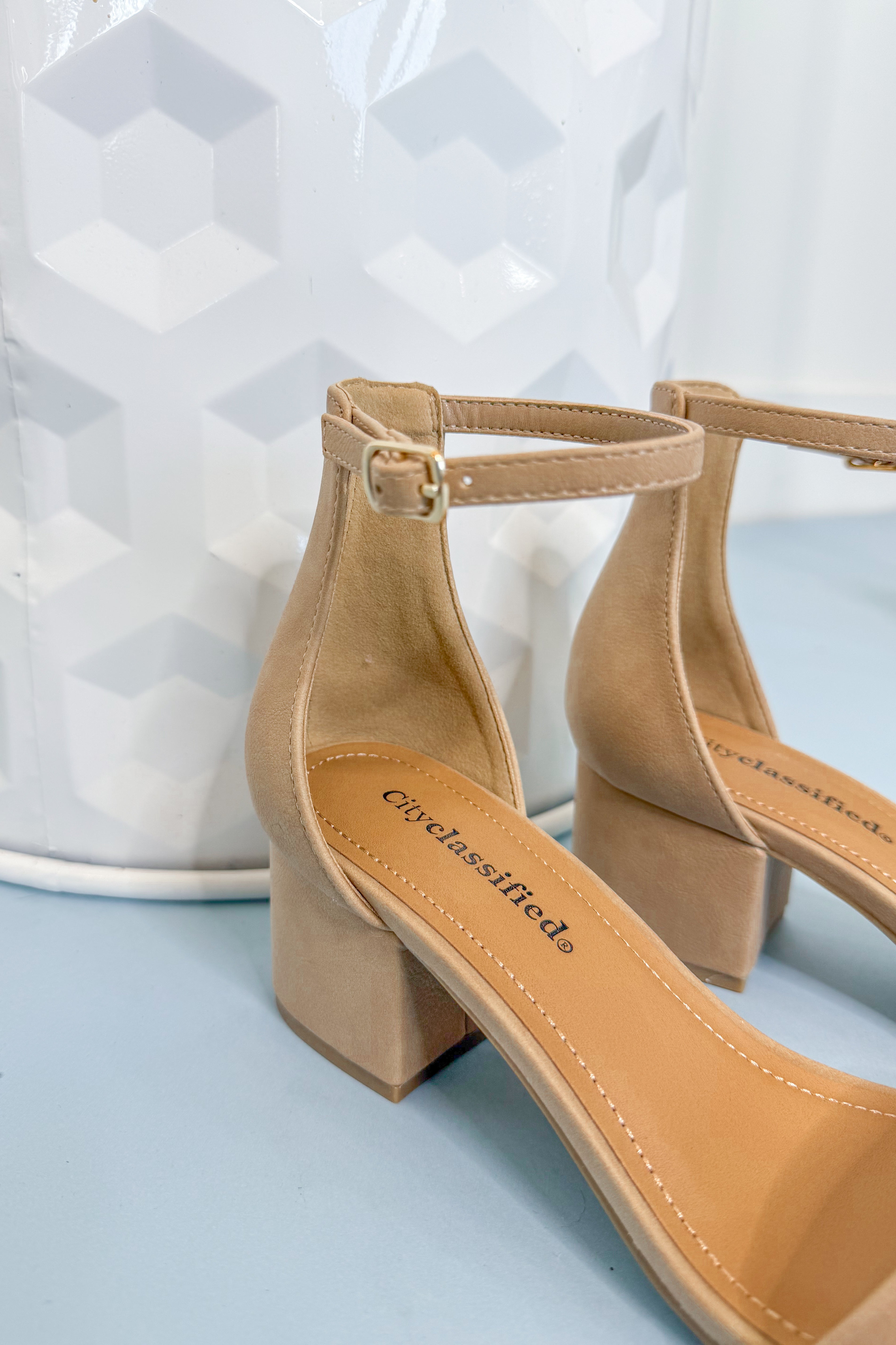Soda Weekend Ankle Strap Block Heel Sandal - Be You Boutique