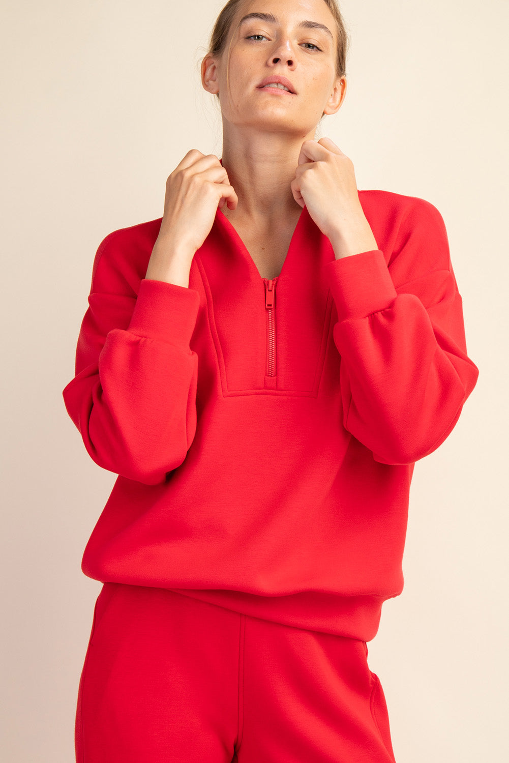 Selena Scuba Luxe Pullover and Pant Set - waiting on bottoms - Be You Boutique