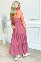 Sandra Striped Front Tie Midi Dress - Be You Boutique