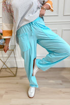 Rae Mode Bella Cotton Barrel Pant in 156 style, featuring relaxed fit with wide legs and comfortable cotton fabric.