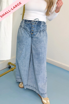Simpson Mineral Wash Pleated Wide Leg Pant - Be You Boutique