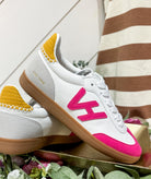 Vintage Havana Crisp 12 White / Neon Pink Low Top Sneaker - Be You Boutique