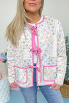 Andrea Floral Print Quilted Patchwork Jack - Be You Boutique