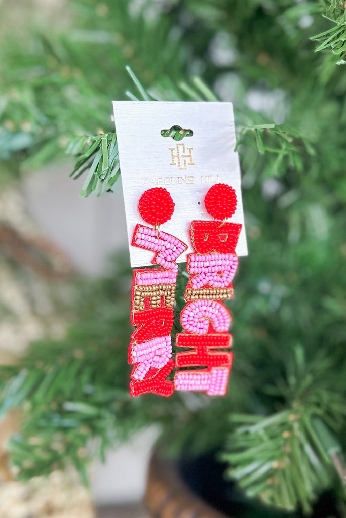 Caroline Hill Merry and Bright Red Multi Earrings - Be You Boutique