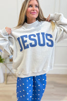 God is Good  / Jesus Reversible Mock Neck Sweatshirt - Be You Boutique