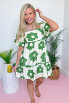 Carrie Floral Tiered Puff Sleeve Dress - Be You Boutique