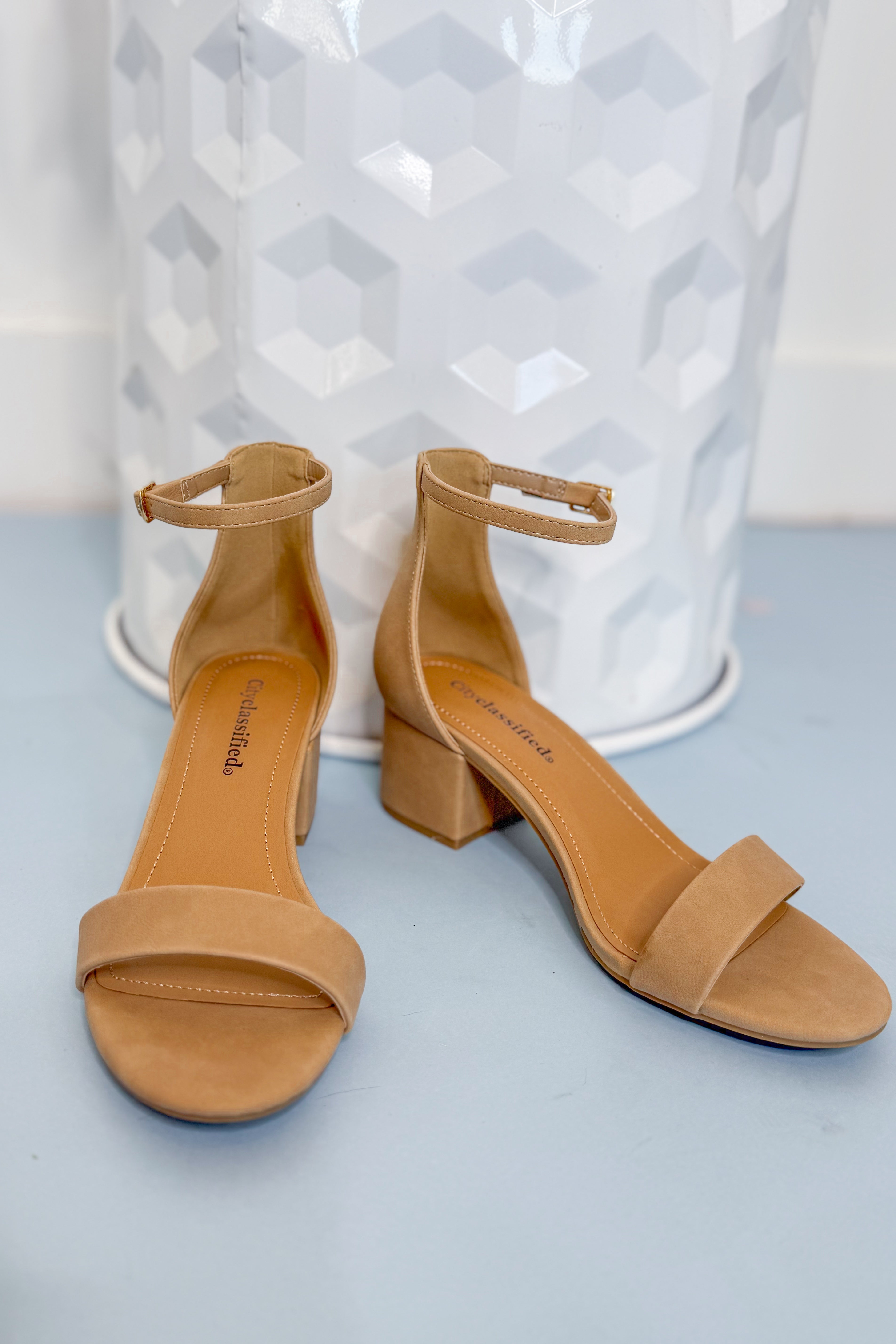 Soda Weekend Ankle Strap Block Heel Sandal - Be You Boutique