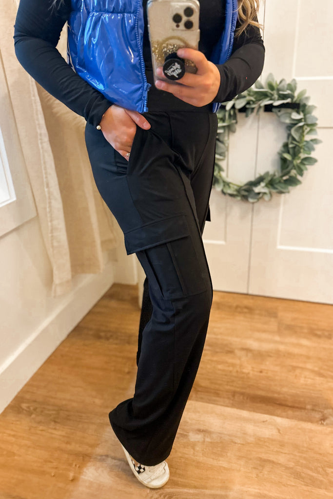 Alec Butter Soft Straight Leg Cargo Pant Bottoms - Be You Boutique