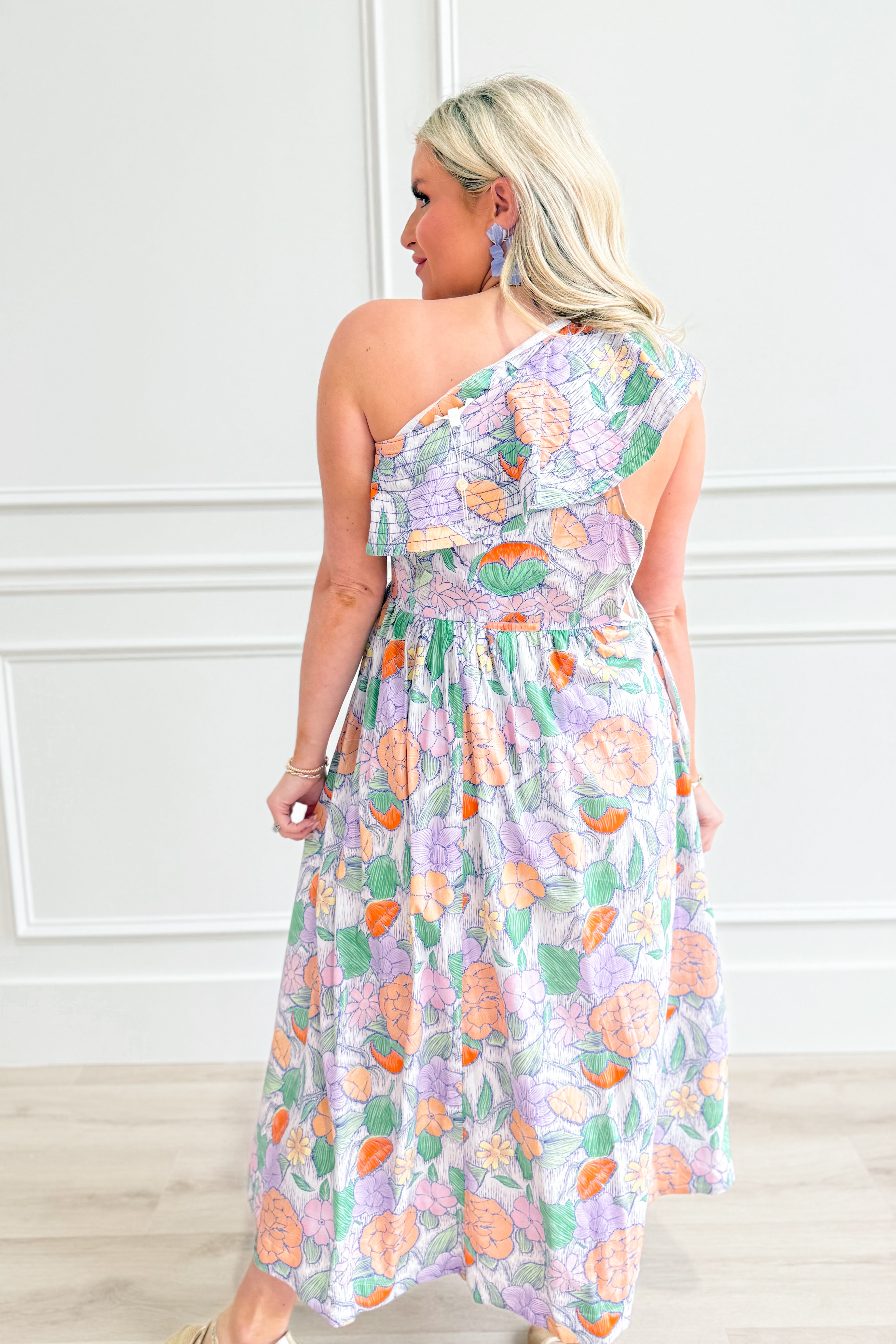 Bella One Shoulder Floral Dress - Be You Boutique