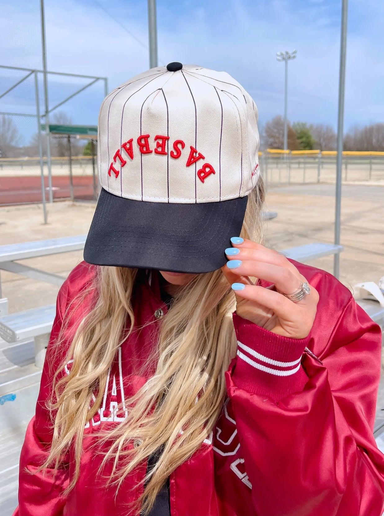 Baseball Red on Black Vintage Trucker Hat by Kenz Kustomz - Be You Boutique