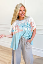 Kathy Lace Floral Patchwork Top - Be You Boutique