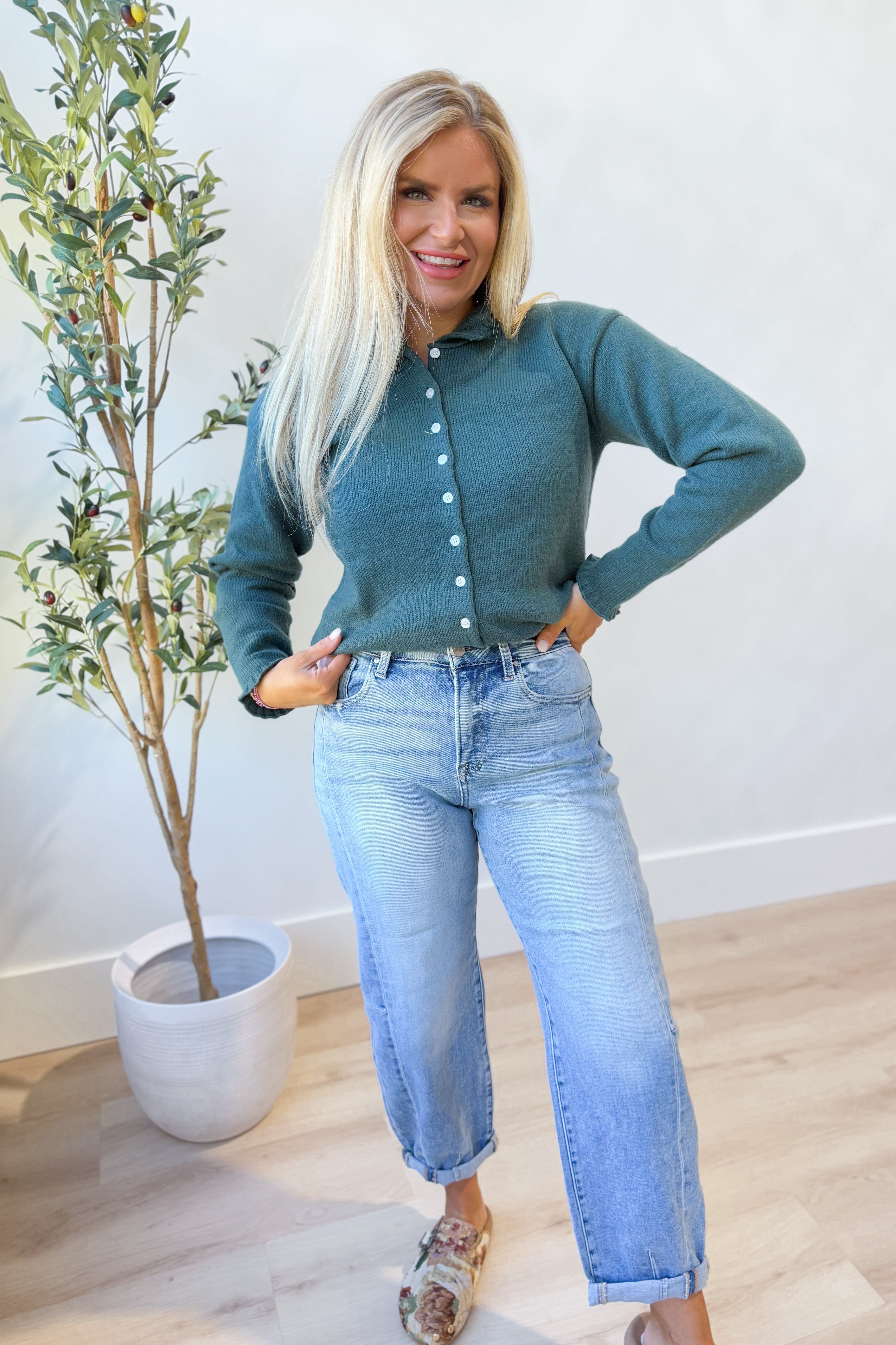 Courtney Knitted Button Down Cardigan - Be You Boutique