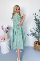 Louise Striped Tiered Dress - Be You Boutique