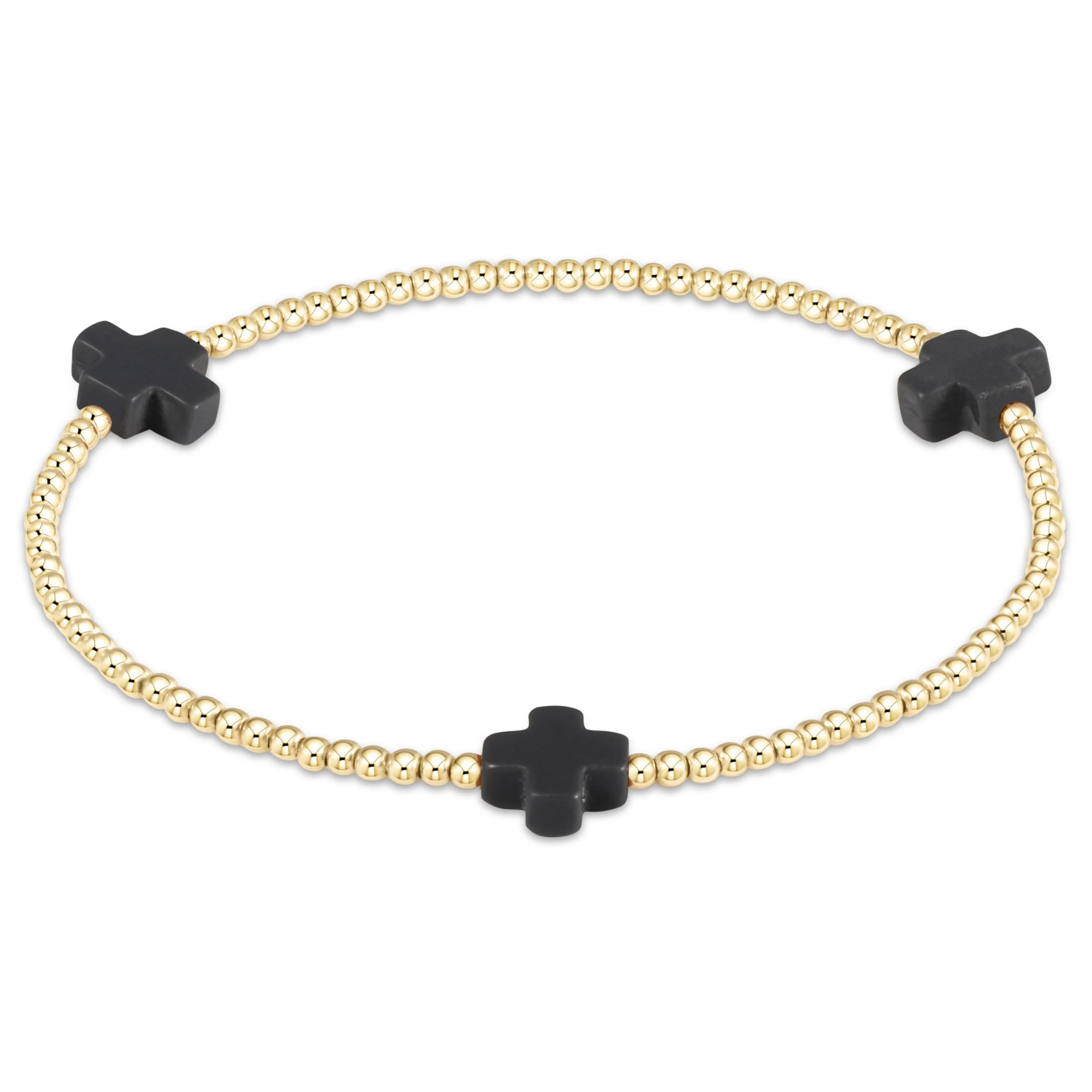 Enewton 2mm Signature Cross Gold Bracelet - Be You Boutique