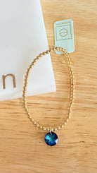 Enewton 3mm classic birthstone bracelet featuring colorful gemstones on a delicate silver chain.