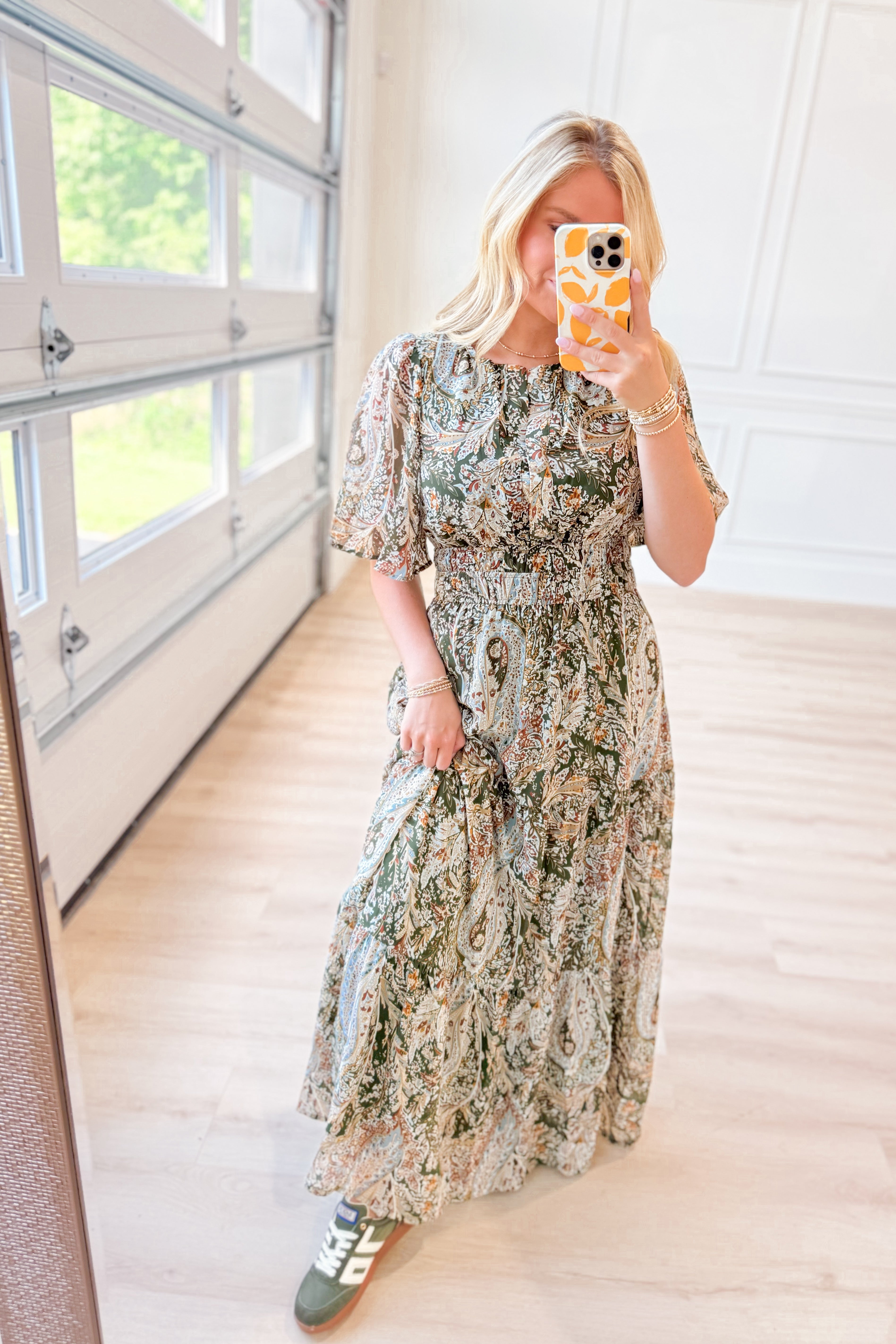 Lydia Paisley Printed Midi Dress - Be You Boutique