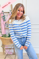 Benjamin Striped Long Sleeve Cardigan - Be You Boutique