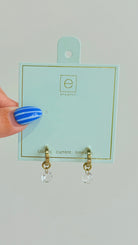 Enewton .5mm Classic Birthstone Huggie earrings in 222 Other Jewelry style, featuring small gemstone accents and gold-tone finish.