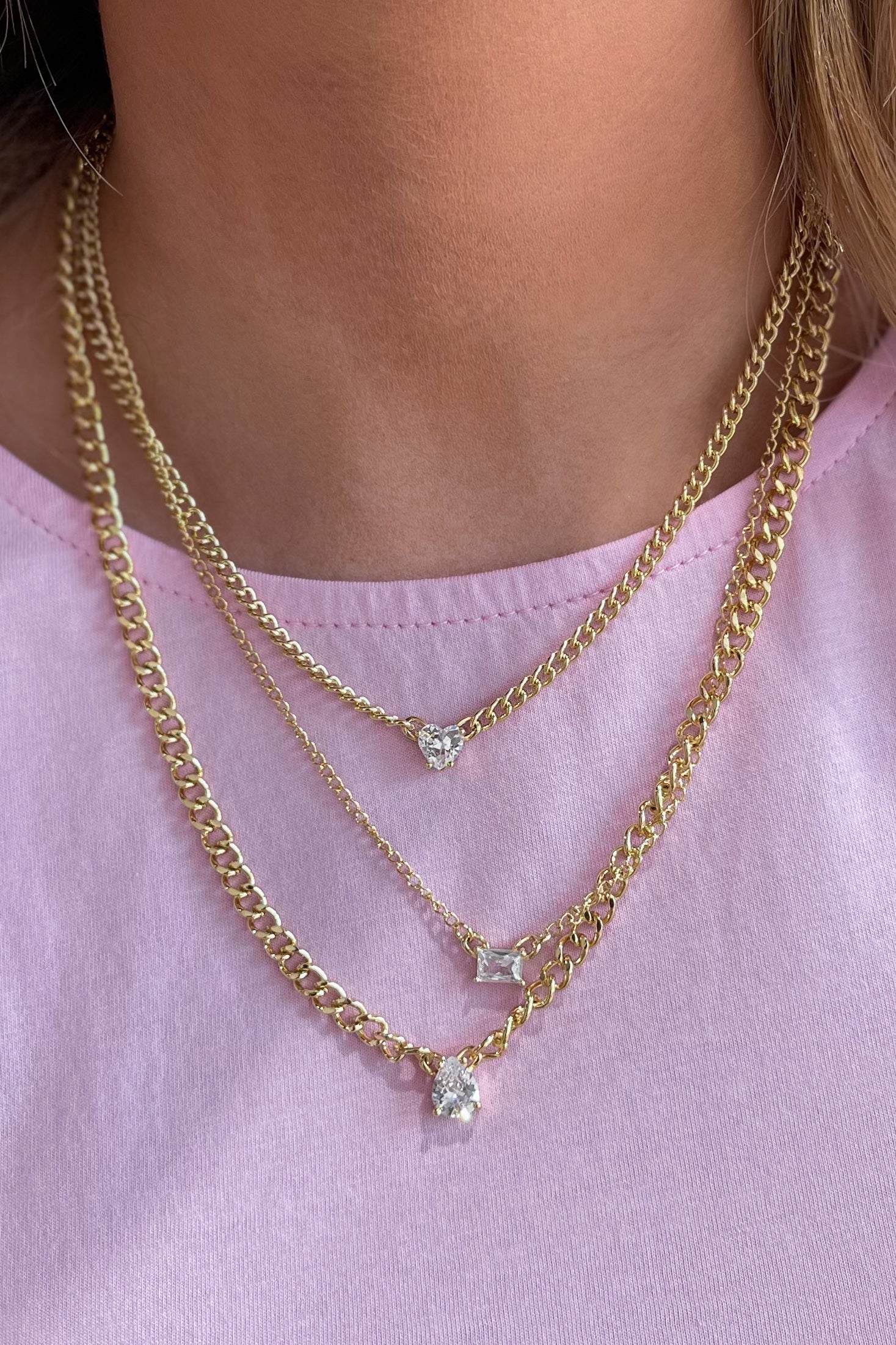 Treasure Jewels Crystal Gleam Layer Necklace - Be You Boutique