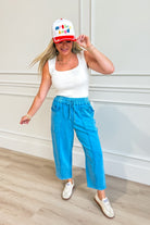 Vinny Mineral Washed Terry Knit Pant - Be You Boutique