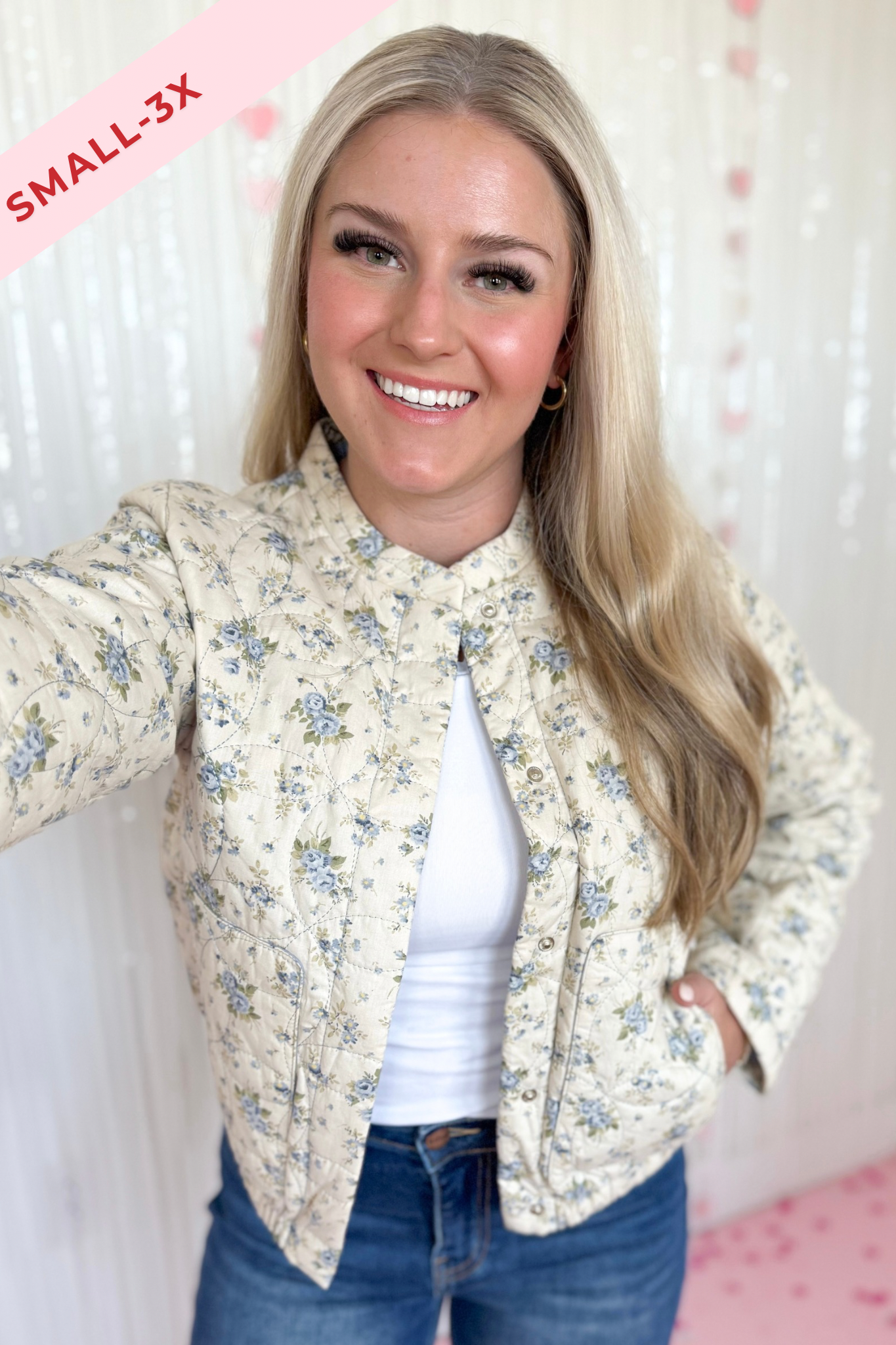 Judson Quilted Floral Button Down Jacket *FINAL SALE* - Be You Boutique