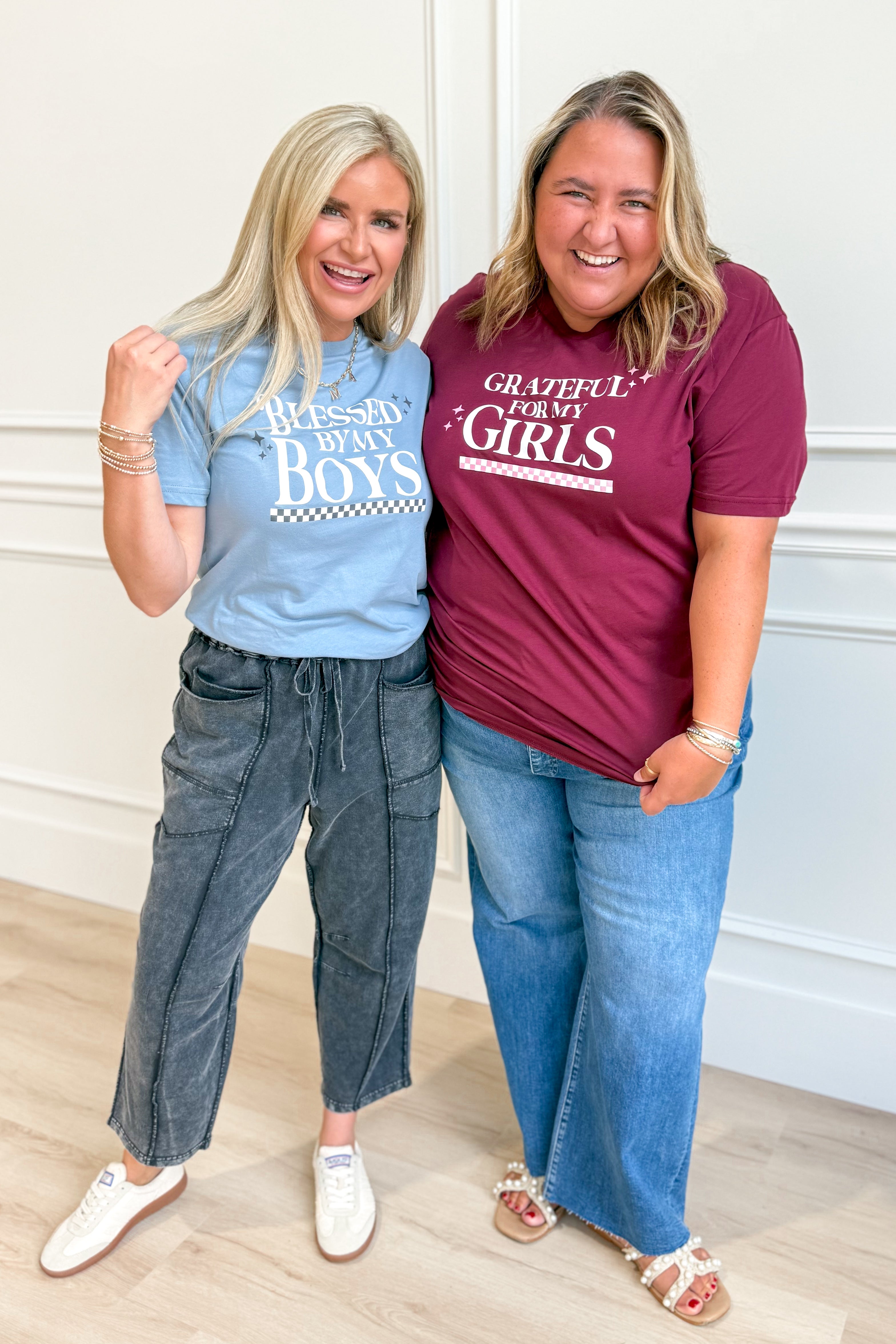 Blessed By My Boys Graphic T-Shirt - Be You Boutique