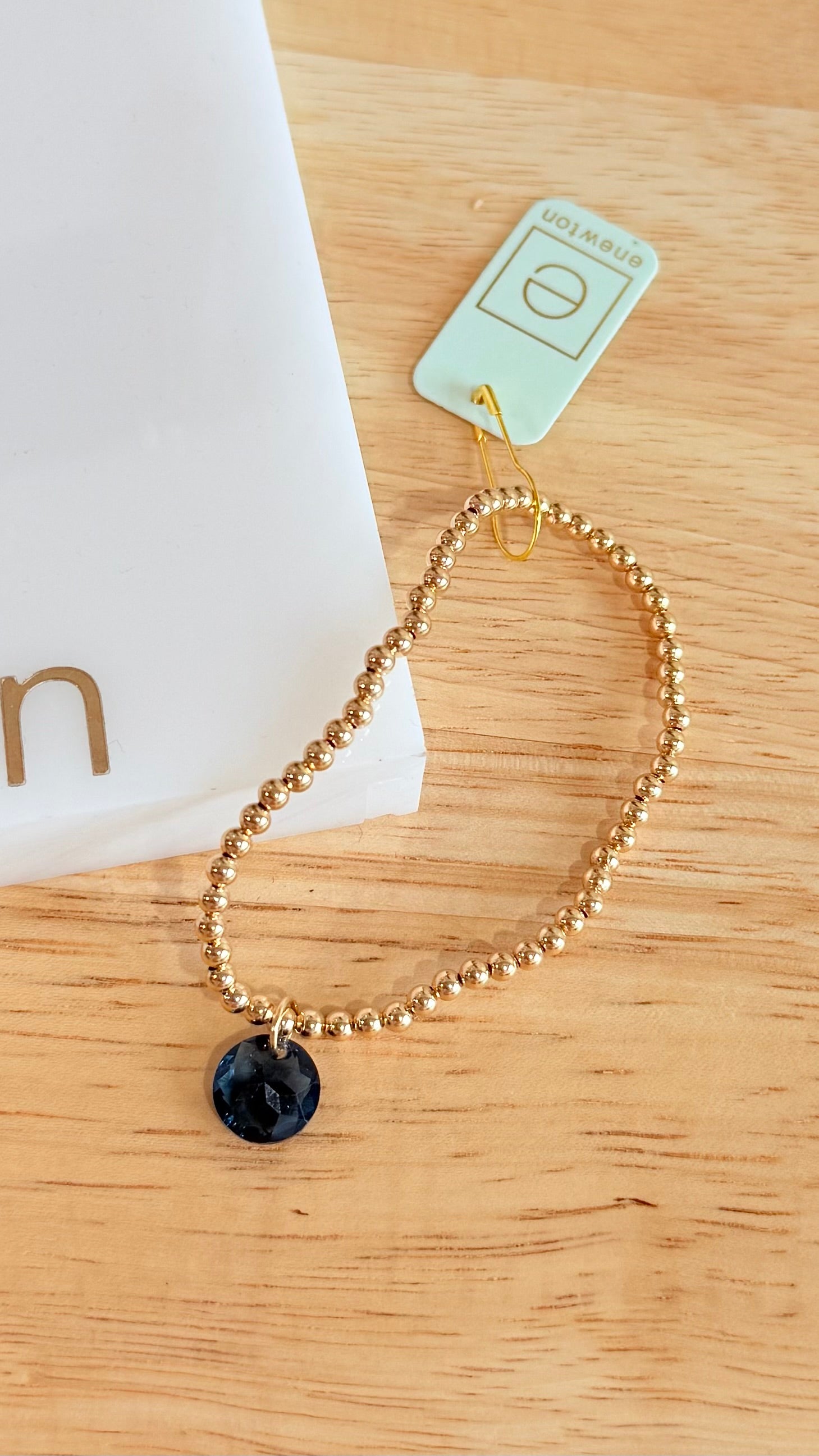 Enewton 3mm classic birthstone bracelet featuring colorful gemstone beads on a silver chain, elegant and timeless jewelry piece.