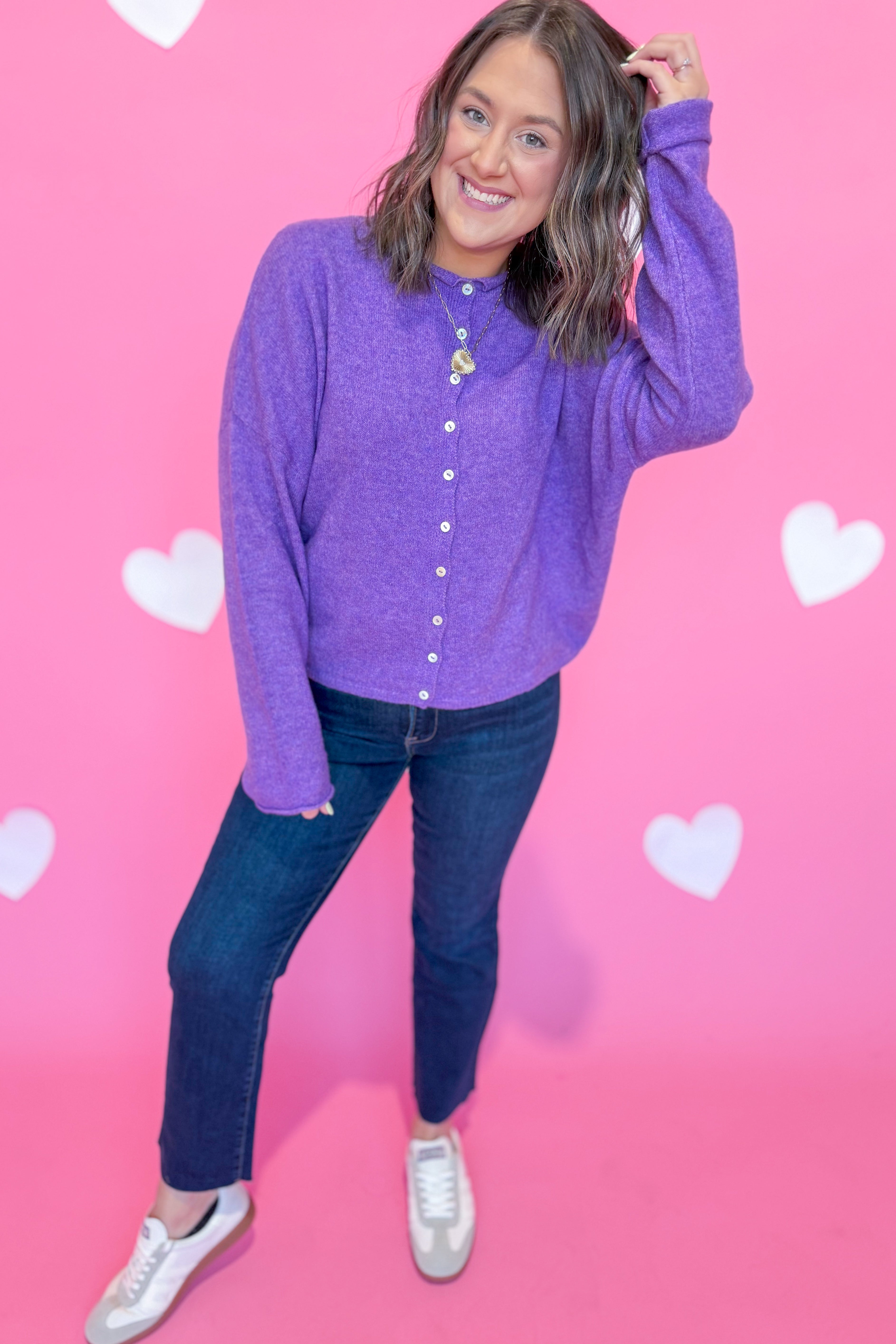 Luna Button Down Cardigan Top - Be You Boutique