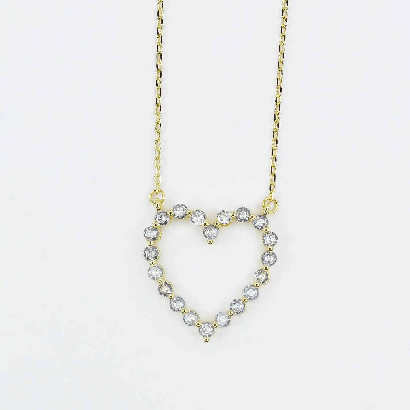 Treasure Jewels Sparkle Heart Necklace - Be You Boutique