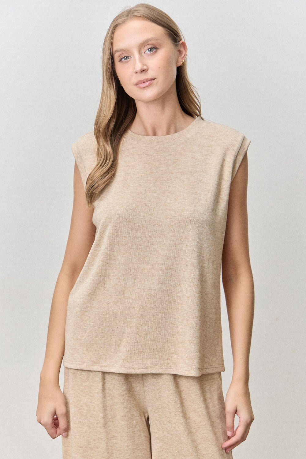 Beatrice Knitted Sleeveless Pant Set - Be You Boutique