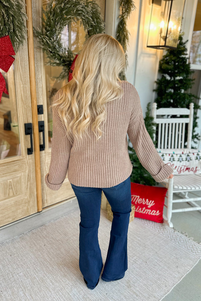 Joe Long Sleeve Round Neck Sweater - Be You Boutique