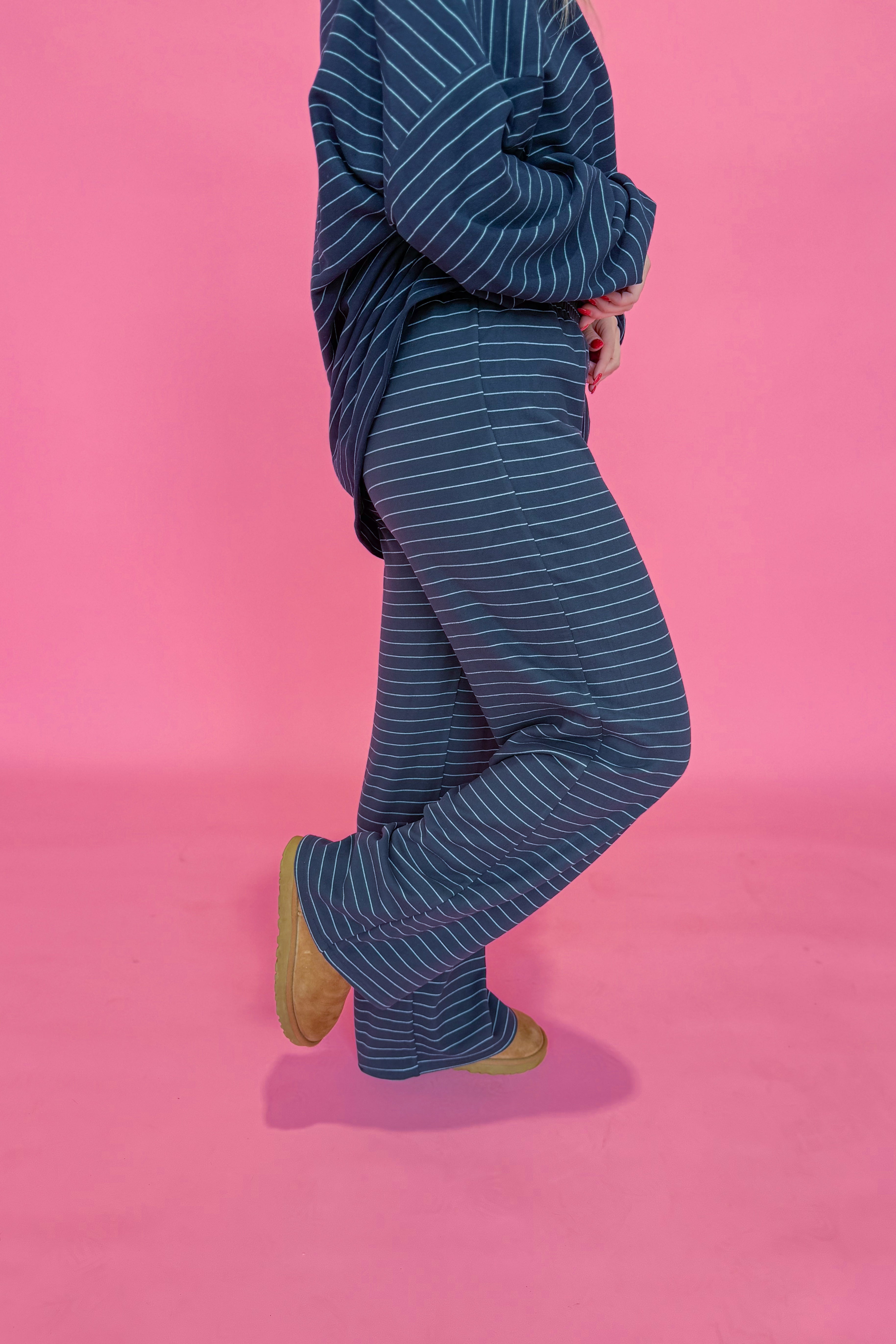 Ella Striped Long Pant - Be You Boutique