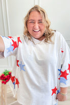 Danna Star Patch Pullover Top - Be You Boutique