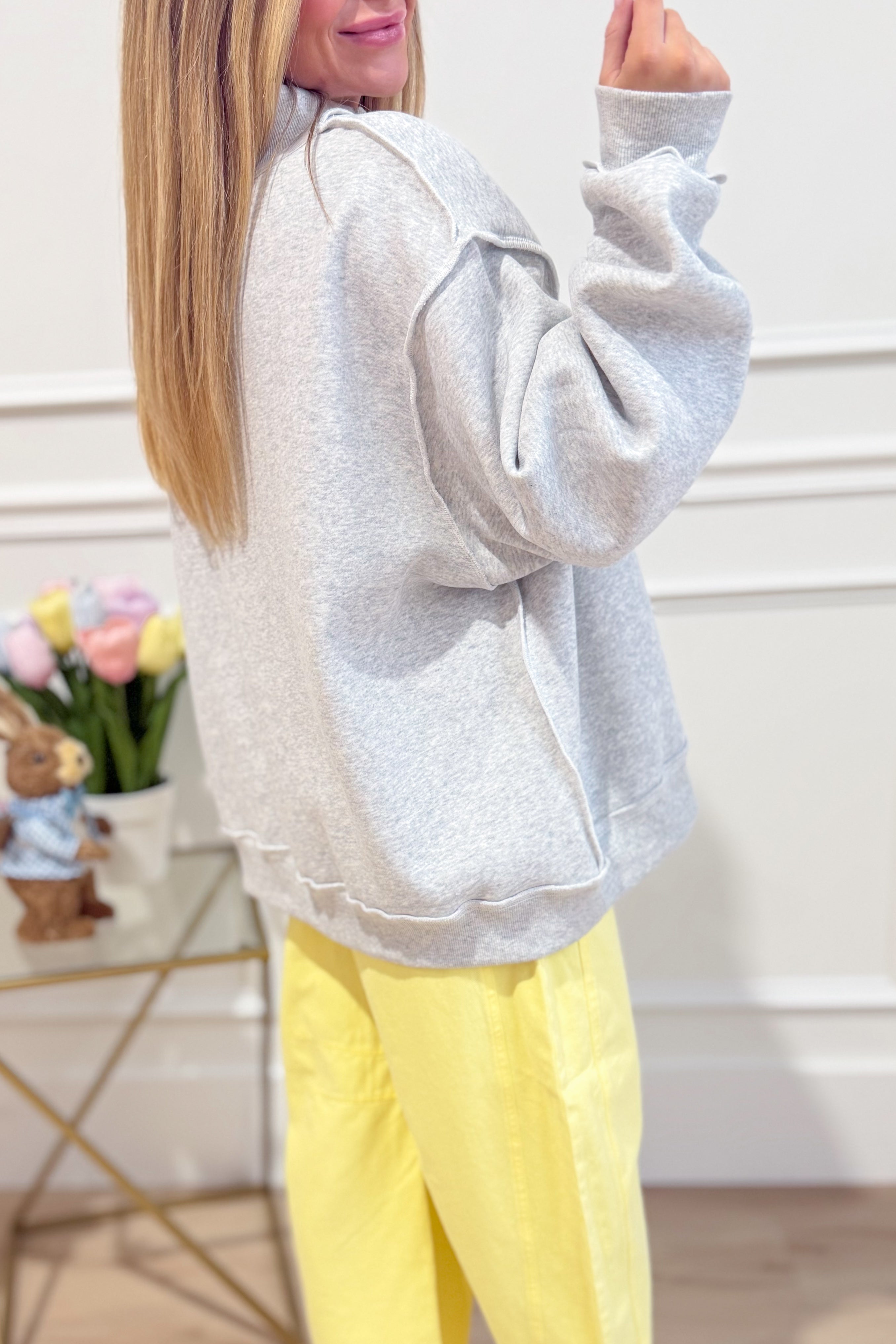 Mother Mock Neck Embroidered Sweatshirt - Be You Boutique