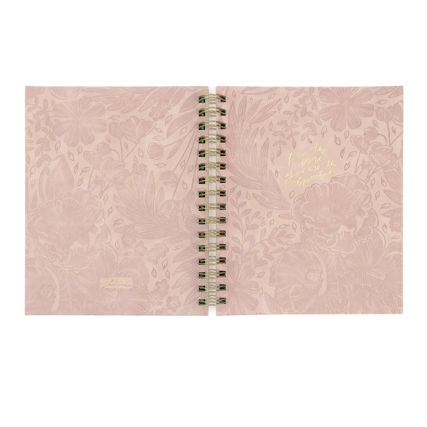 Undated 12-month planner from HOSANNA REVIVAL featuring a sleek design, perfect for organizing schedules and appointments.