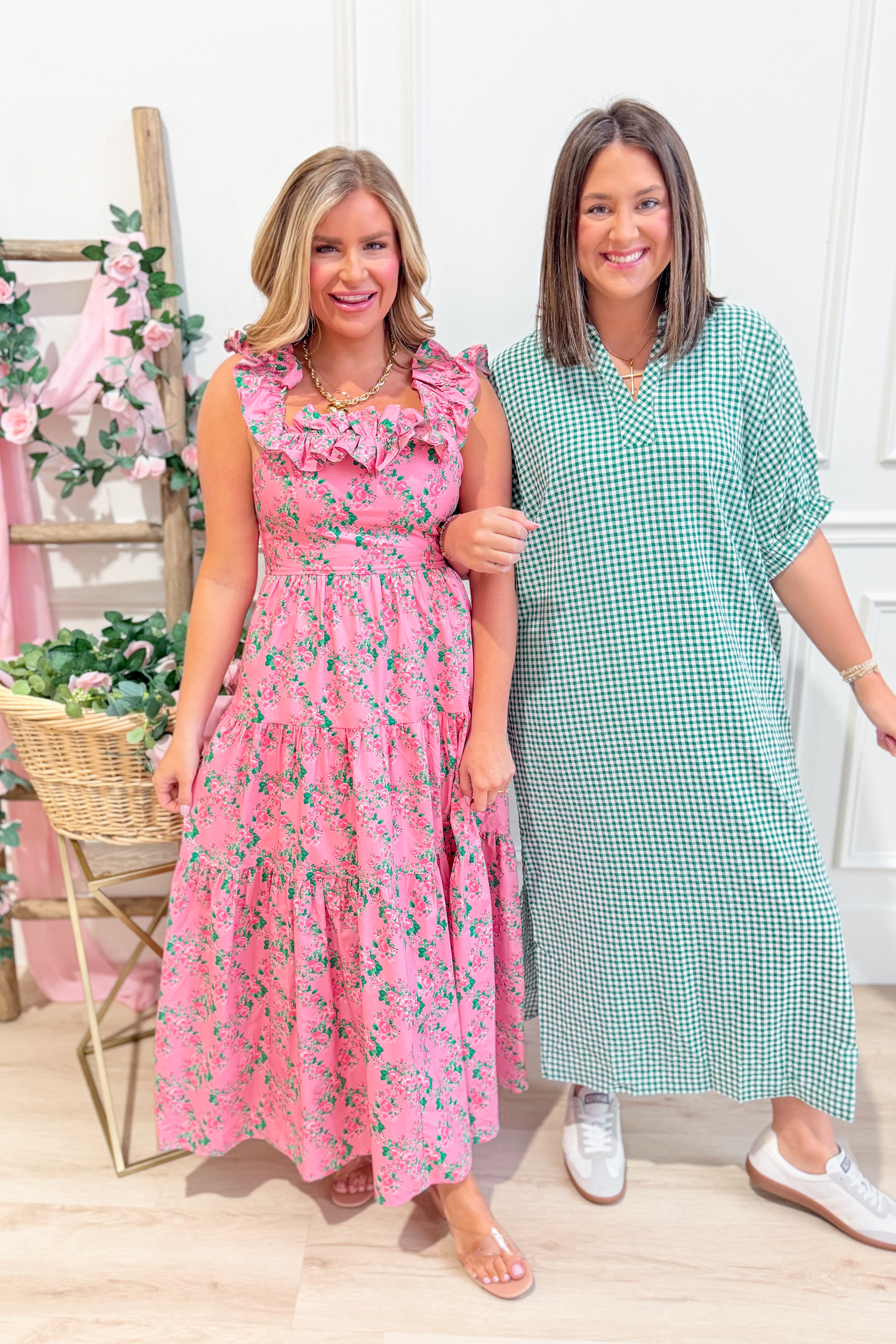 Chelsea Poplin Floral Tiered Midi Dress - Be You Boutique