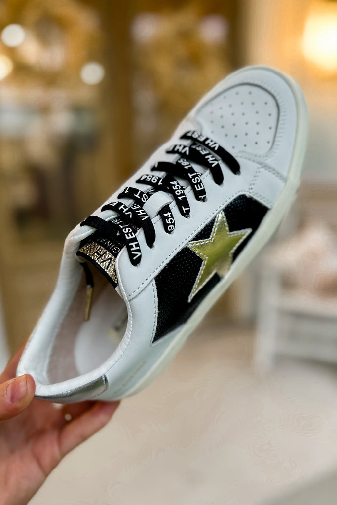 Vintage Havana Reflex 19 White Black Pebble Multi Glitter Star Sneakers - Be You Boutique