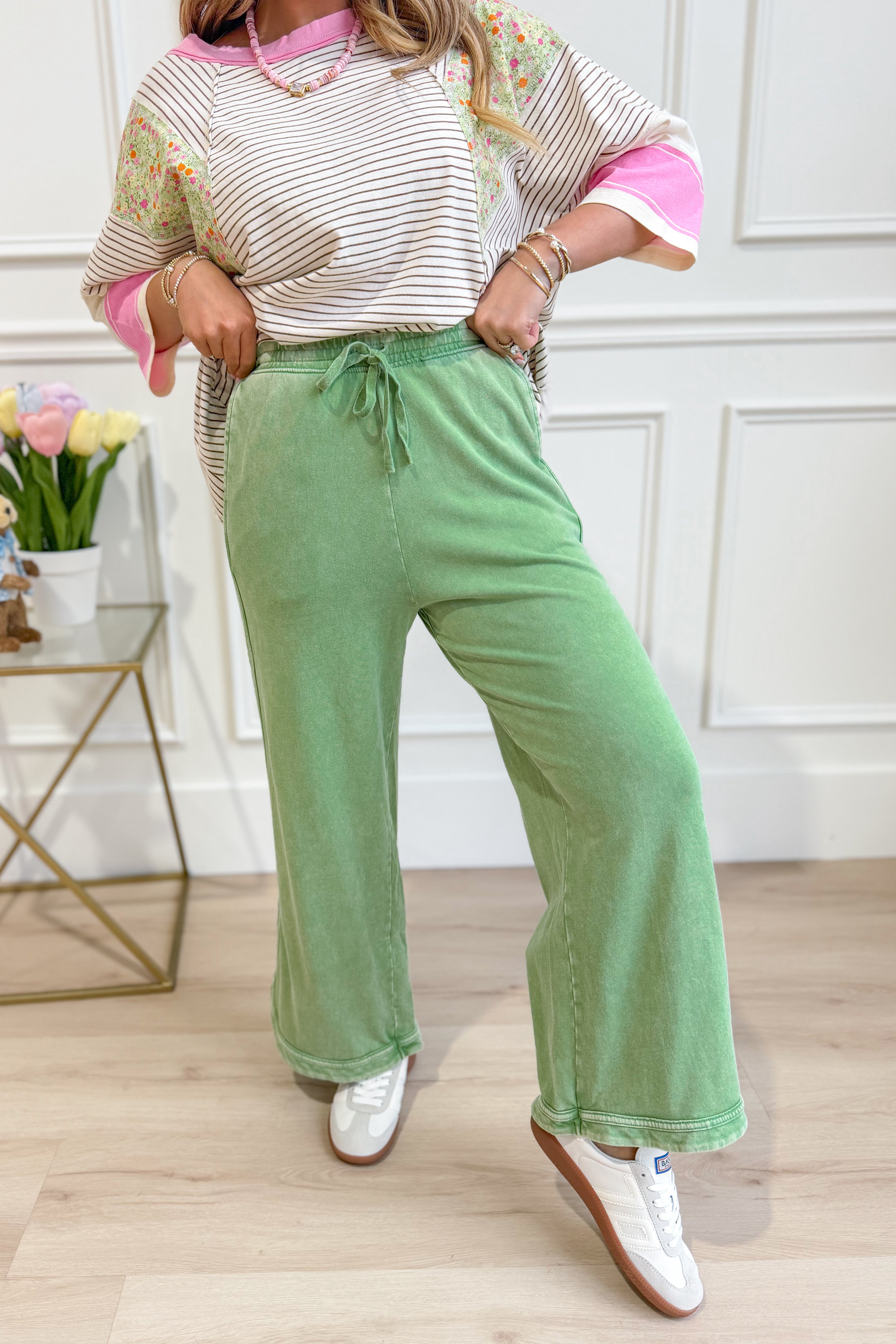 Cooper Washed Terry Knit Pant - Be You Boutique