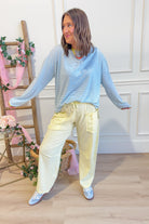 Olivia Striped Contrasted Trim Long Sleeve - Be You Boutique