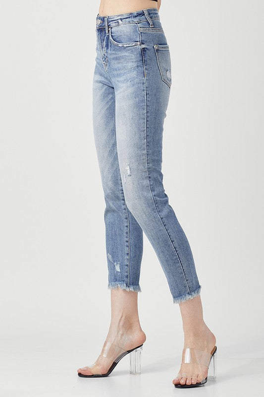 Risen Chase High Rise Relaxed Skinny Jeans - Be You Boutique